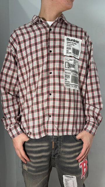 Camicia quadri barcode