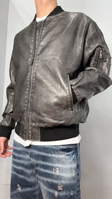 Giubbotto zip slavato