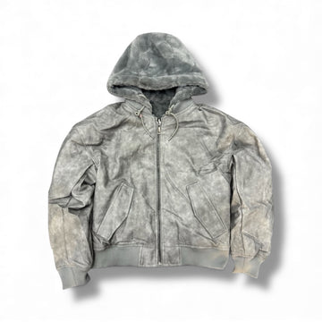 Pelliccia reversibile marmorizzata