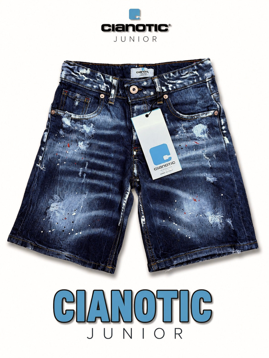 Short hammer wash blu