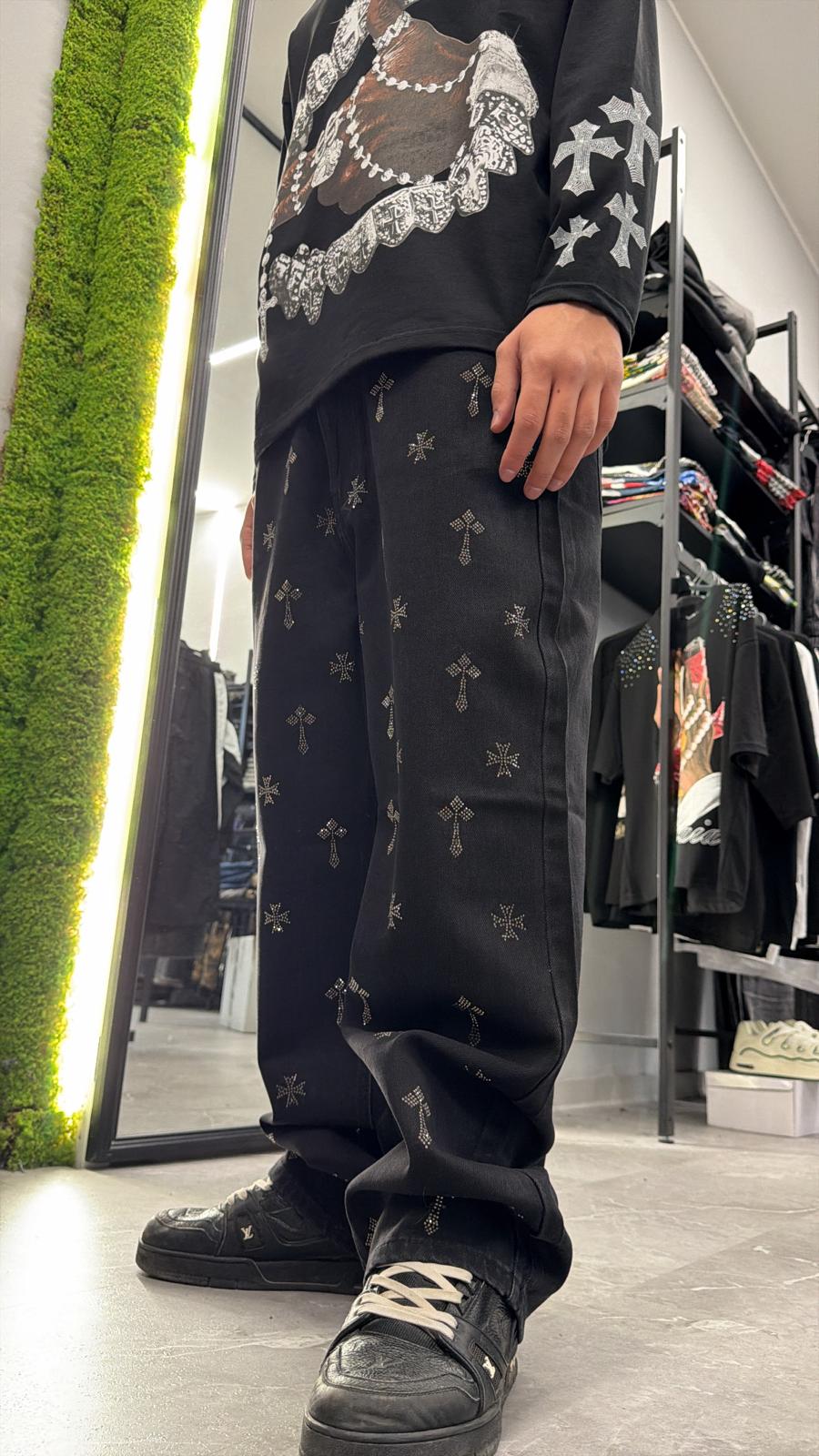 Jeans Baggy cross black