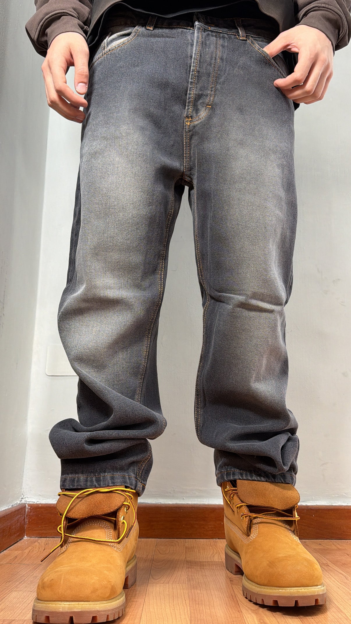 Baggy denim gray