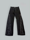 Jeans flare diamond black
