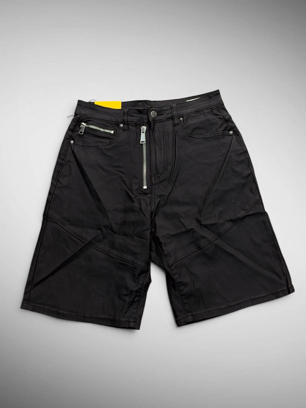Short ecopelle zip