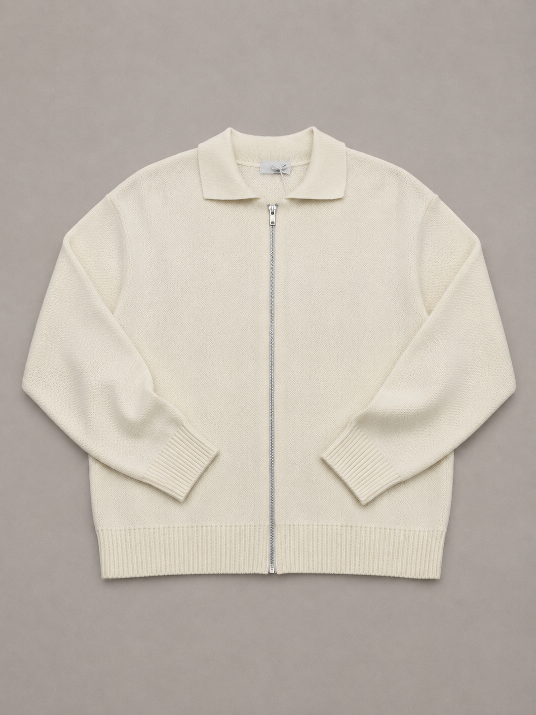 Cardigan cotone zip
