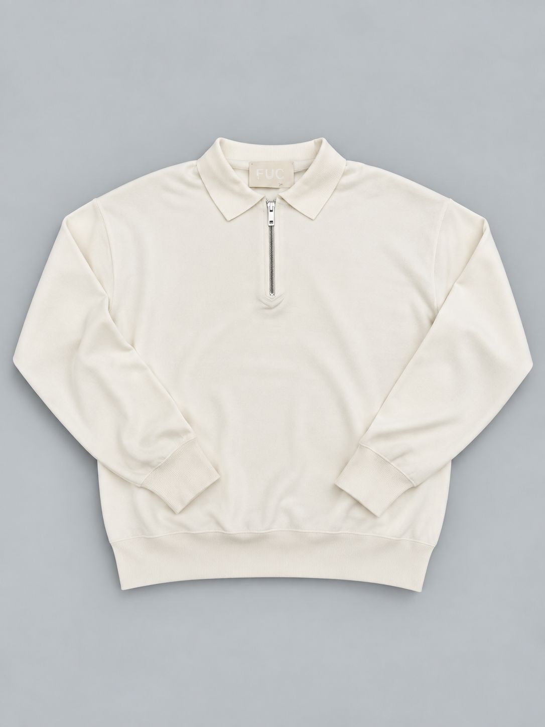Polo zip cotone