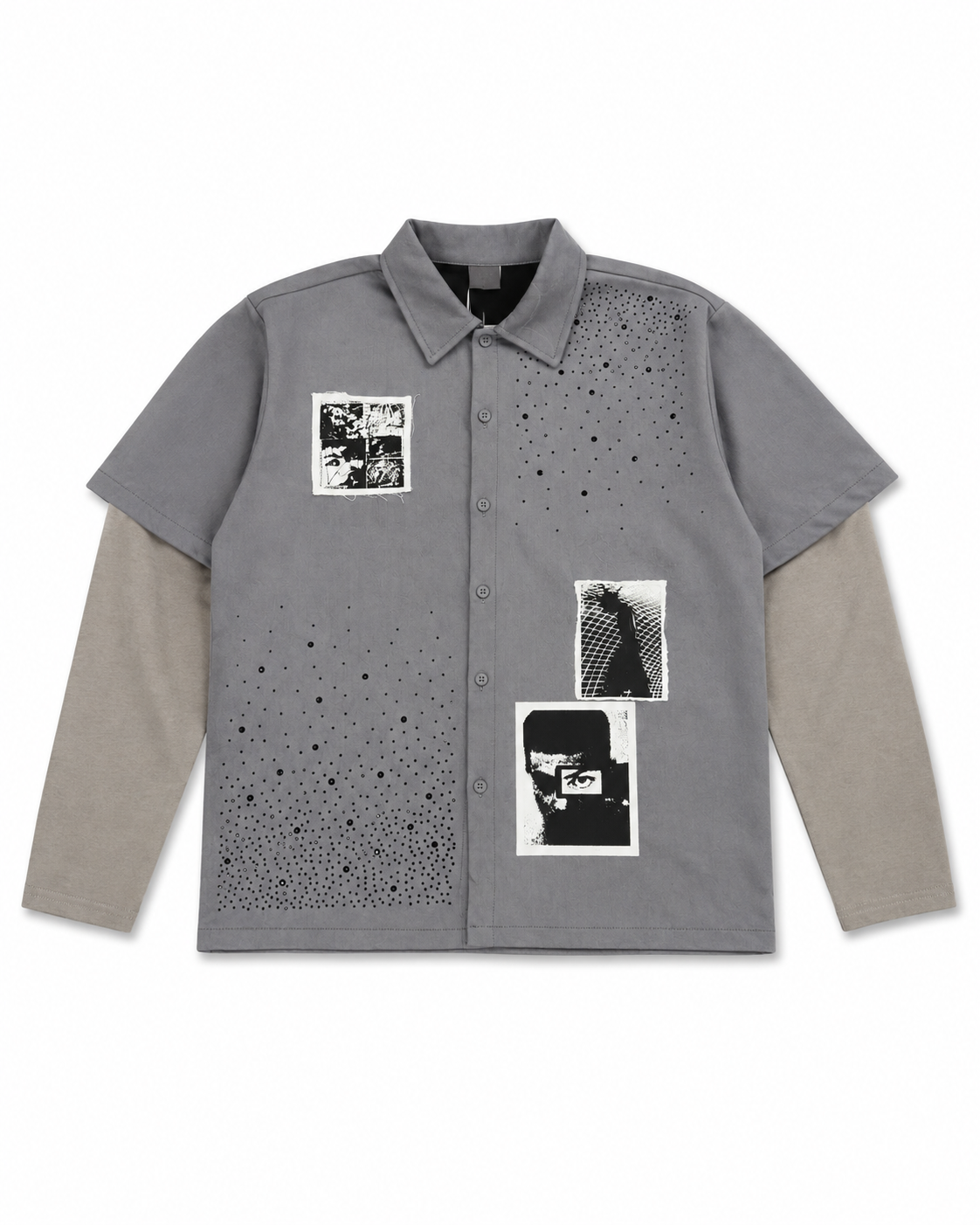 Camicia diamond patch