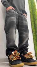 Jeans Baggy graffiato black