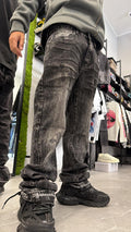 Jeans flare diamond cross jr