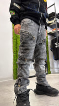 Biker Grey FULL zip jr