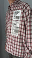 Camicia quadri barcode