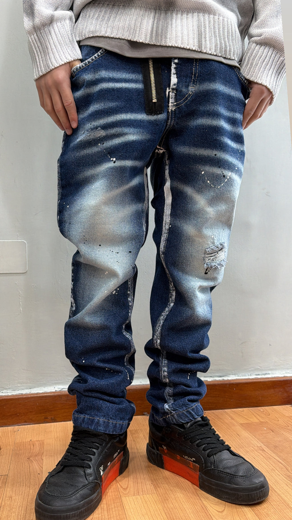 Jeans DQ2 zip jr