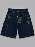 Short denim borchie