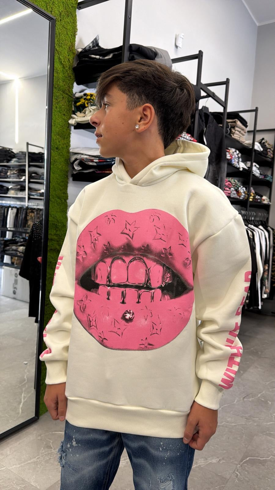 Felpa bocca pink jr