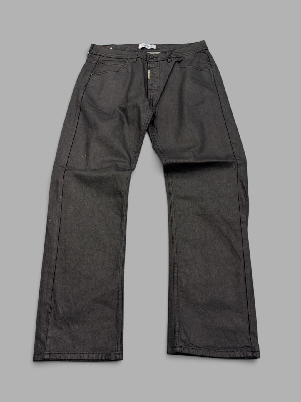 Straight fit spalmato black