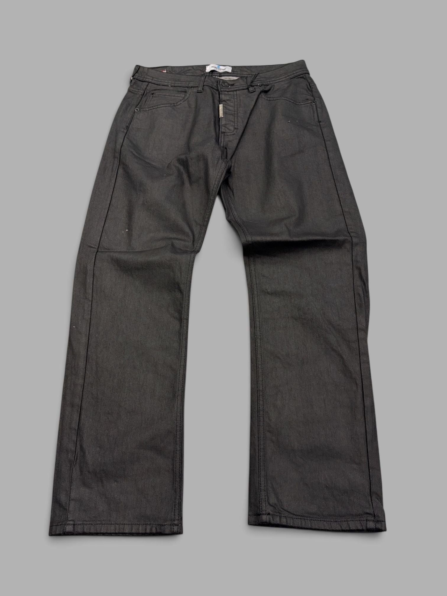 Straight fit spalmato black