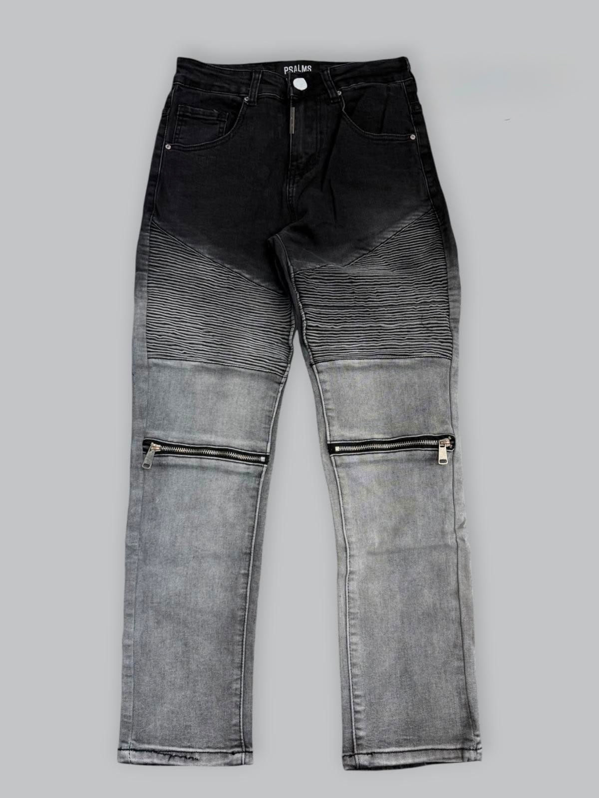 Biker degradè zip jr