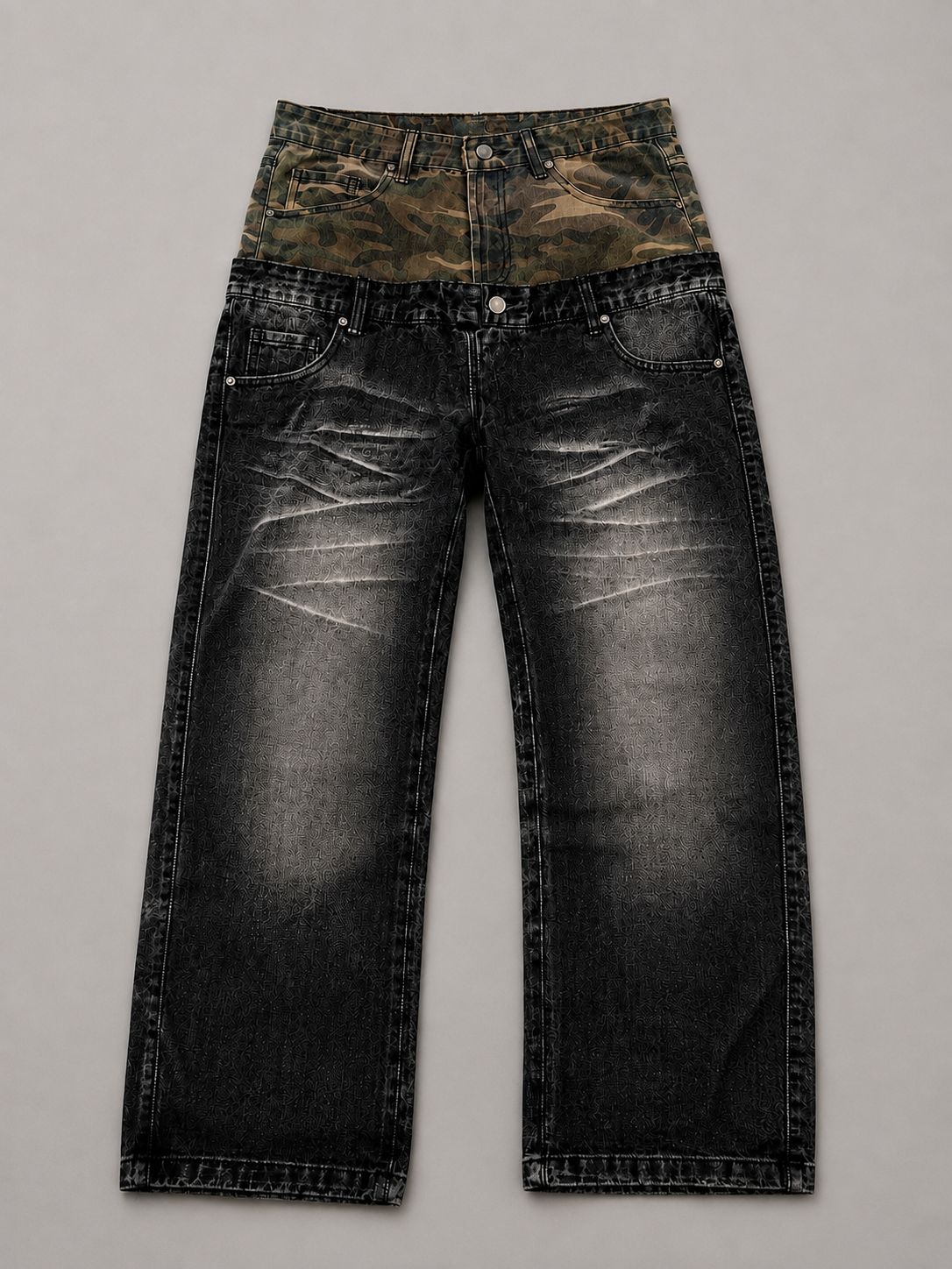 Jeans pocket military
