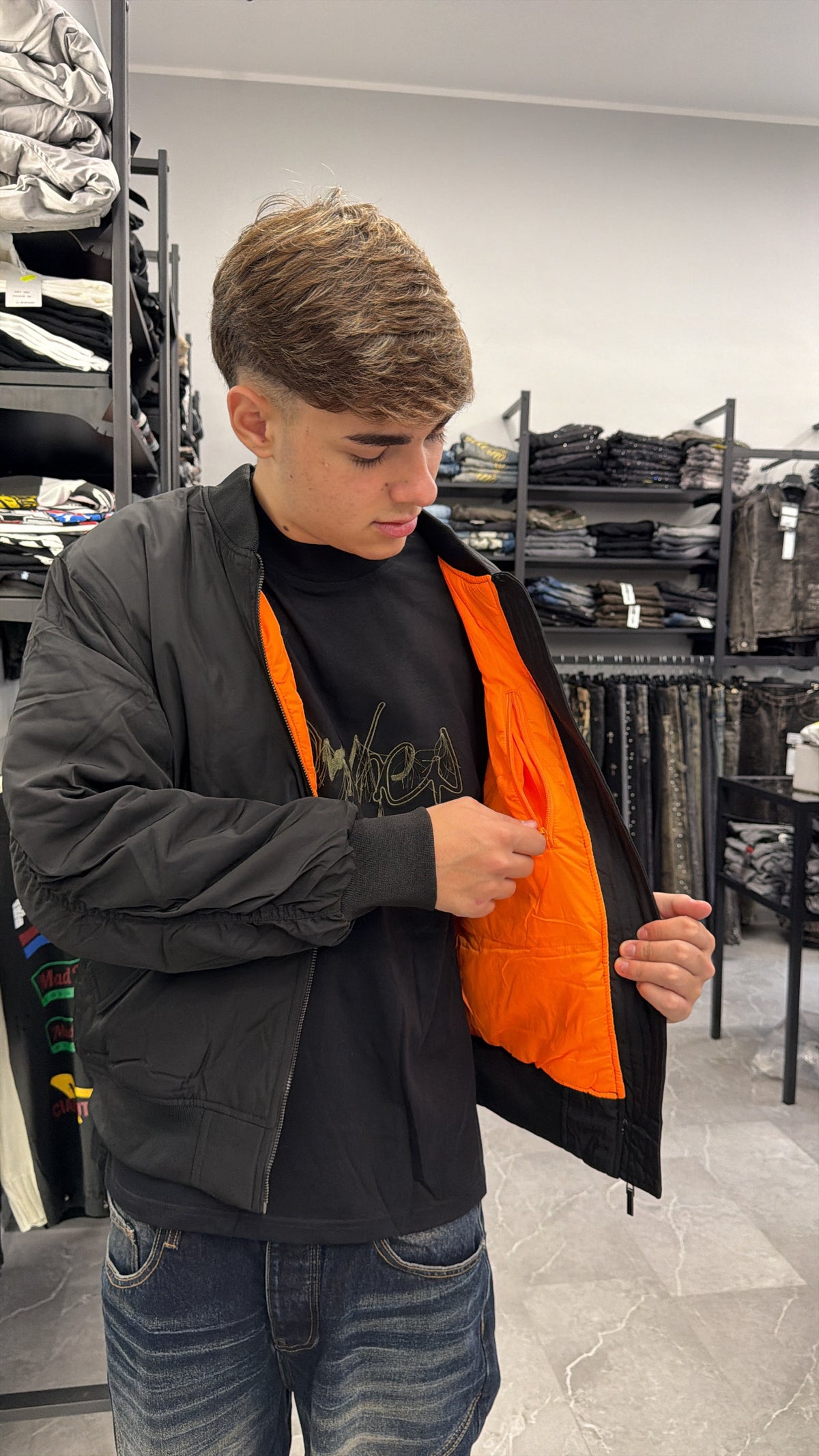 Giubbotto alpha orange
