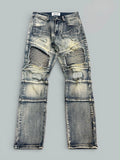 Jeans biker sabbiato jr