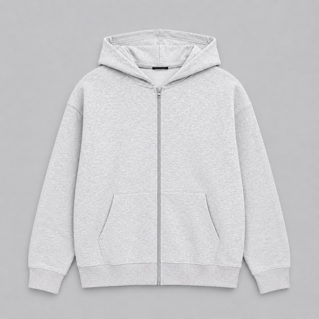 Felpa cotone zip