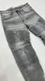 Jeans biker light gray