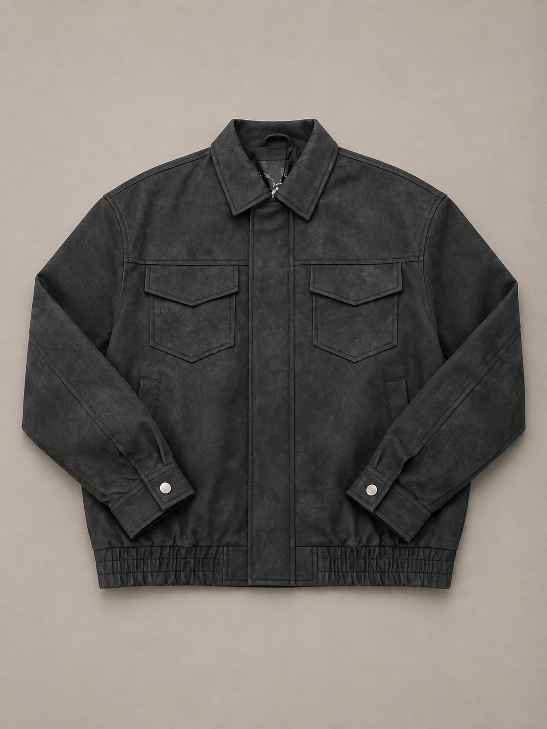 Giacca ecopelle pocket