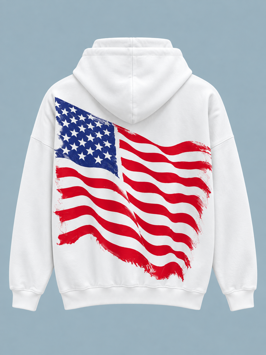 Hoodie zip America patch