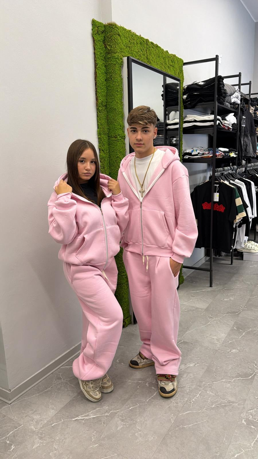 Coordinato tuta zip basic