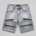 Biker 4 zip gray