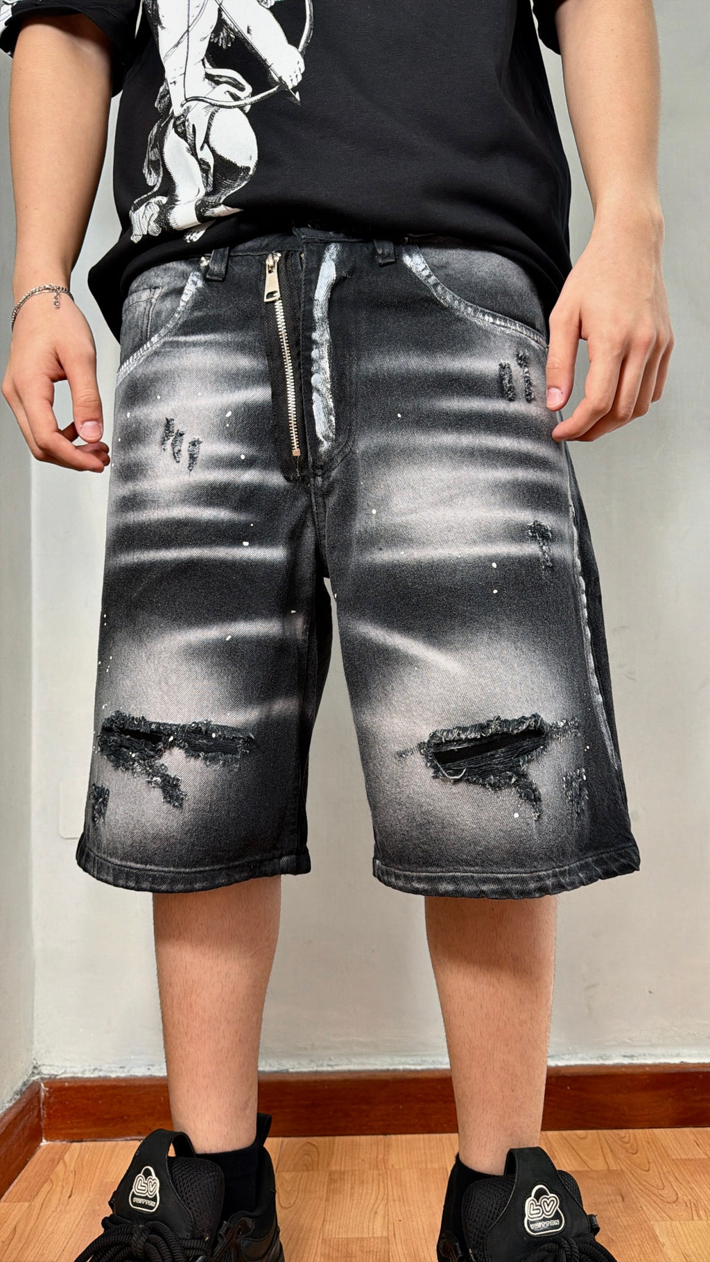 Shorts dsq zip black