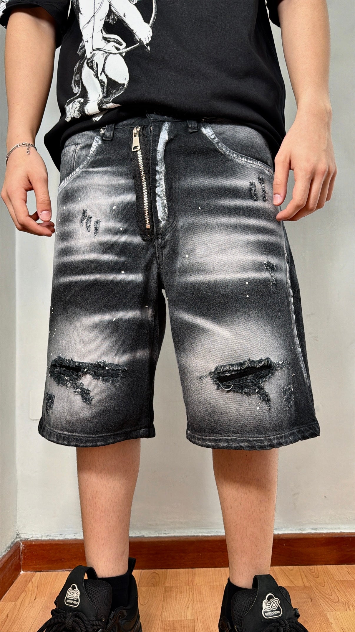 Shorts dsq zip black