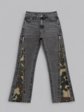 Jeans Flare mimetico