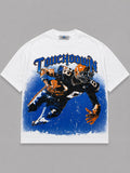 T-shirt crop touch down
