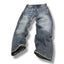 Jeans baggy sabbia sporcato