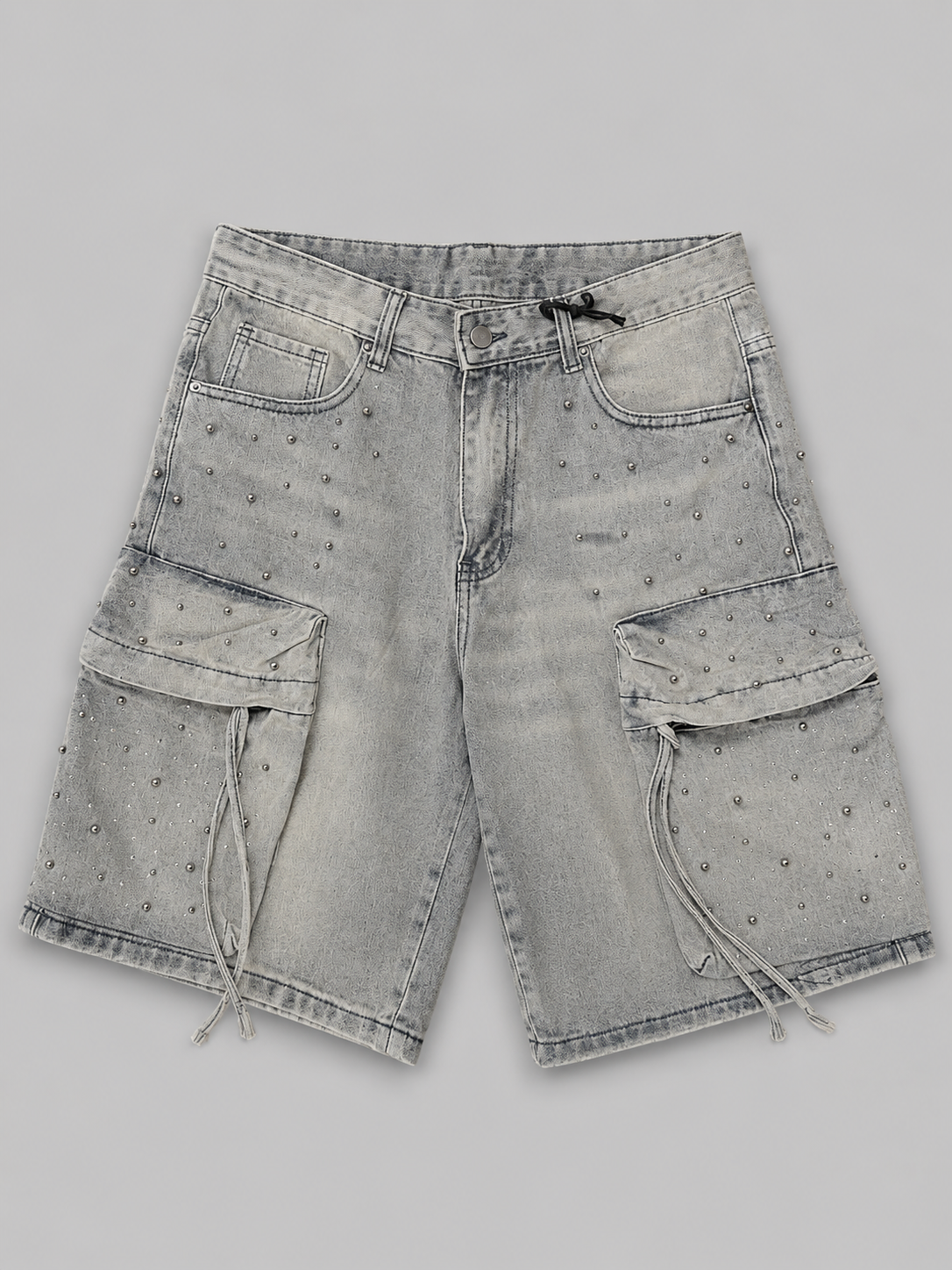Short cargo borchie