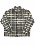 Camicia crop sfrangiata