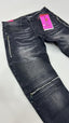 Jeans biker 4 zip