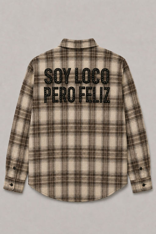 Camicia Soy loco pero feliz