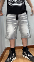 Short dsq gray zip jr