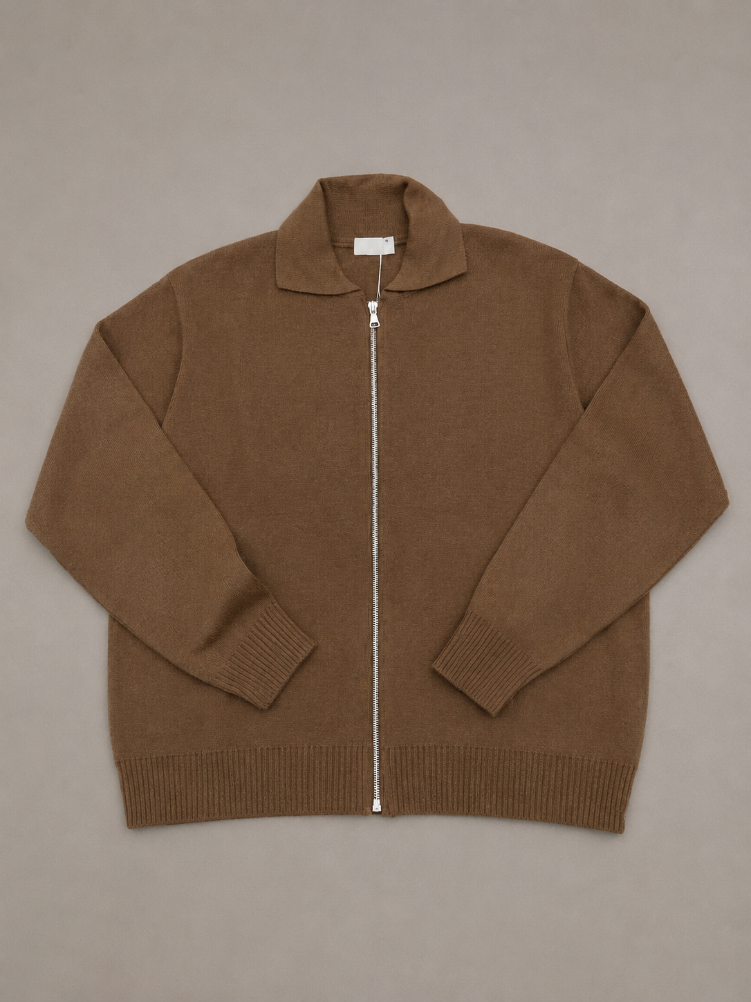 Cardigan cotone zip