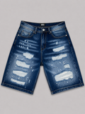Shorts destroyed blue