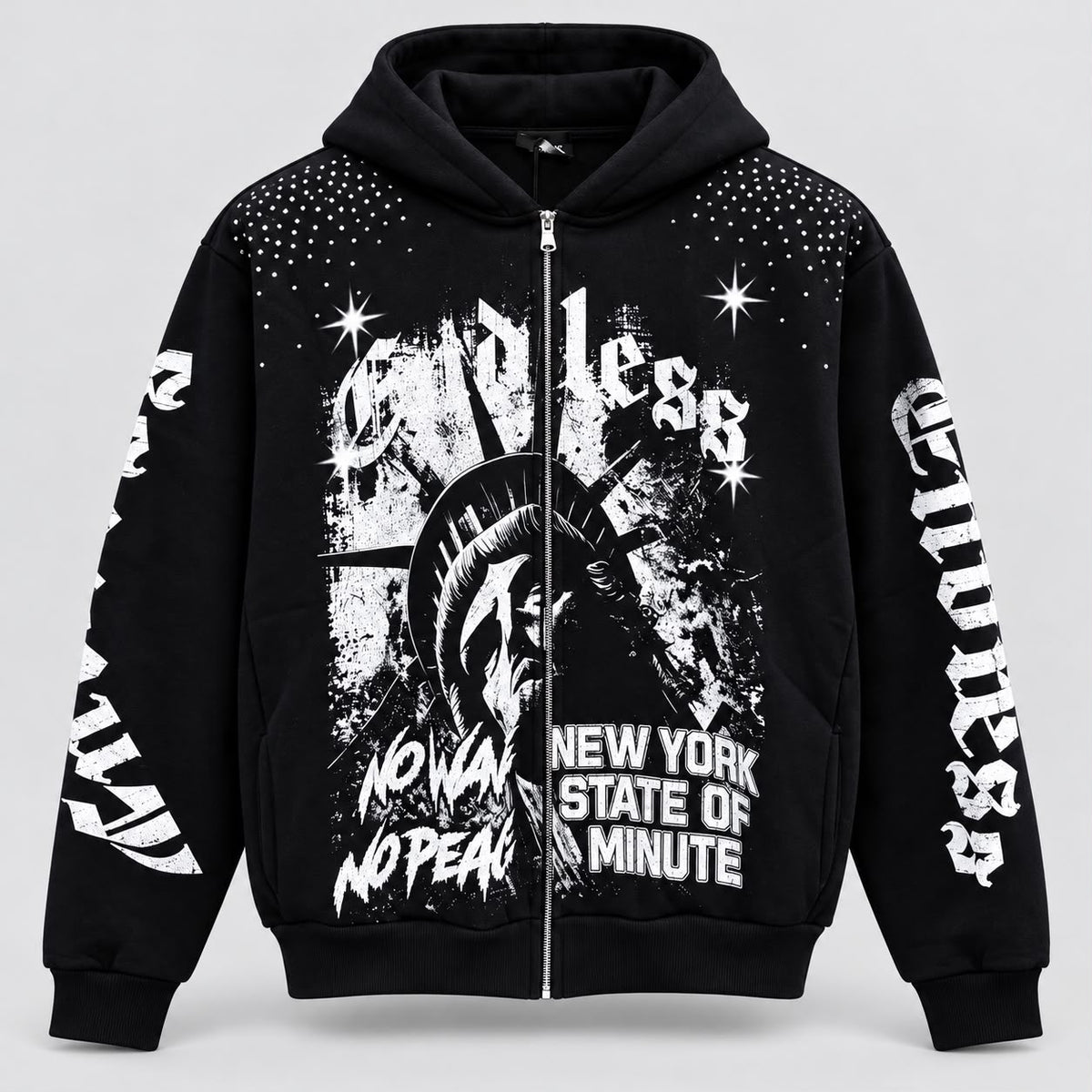Felpa zip New York state of minute