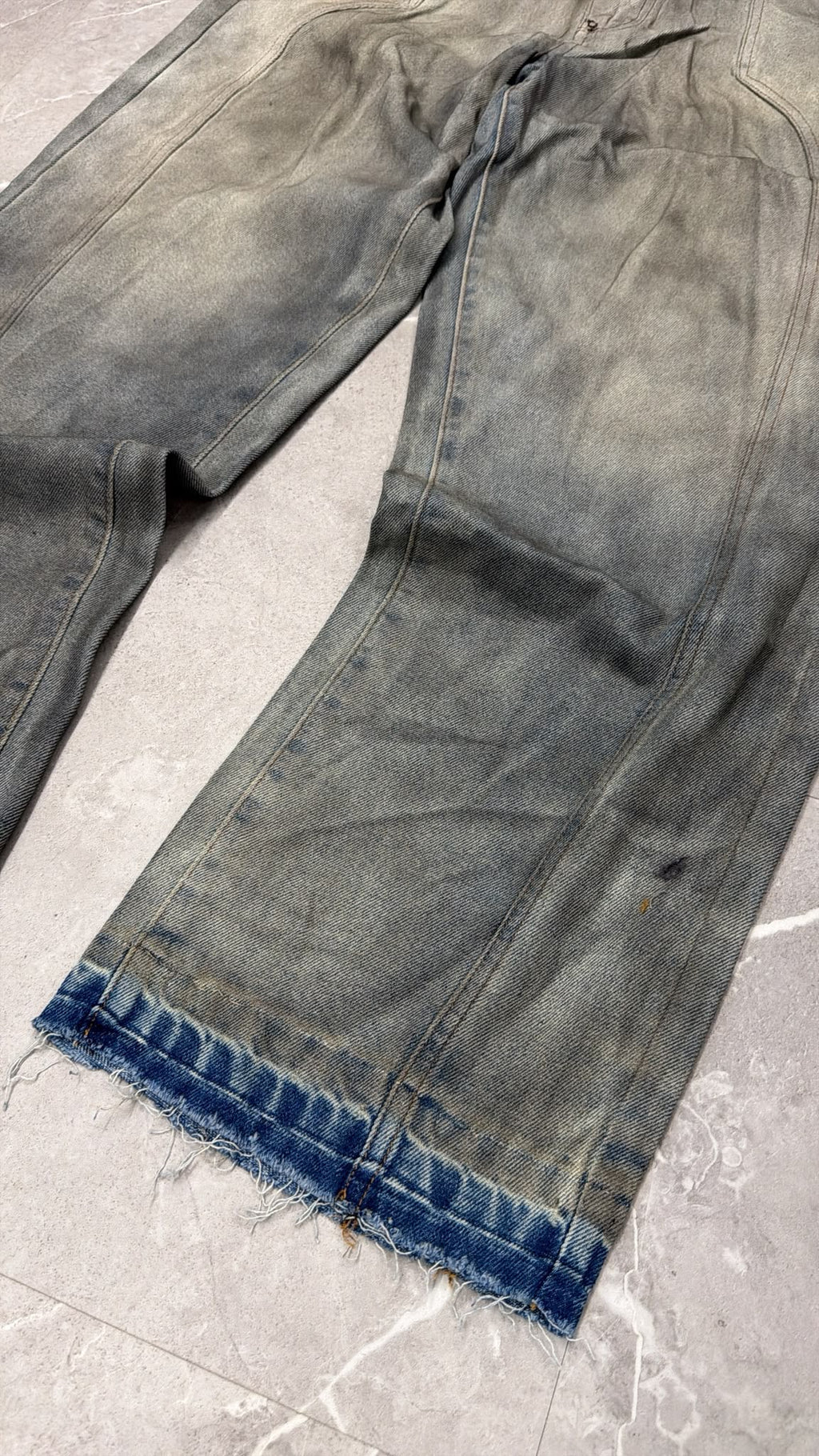 Jeans flare slavato