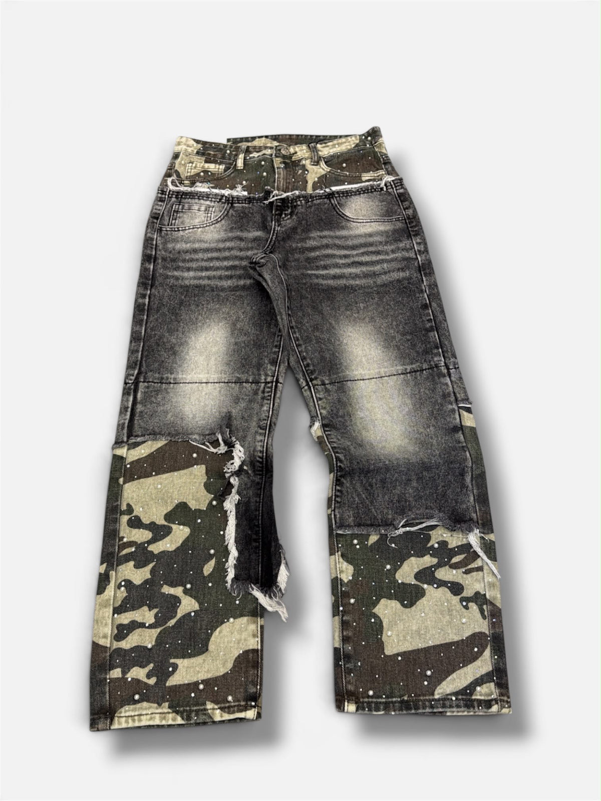 Jeans destroyd military