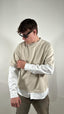 T-shirt con manica a camicia