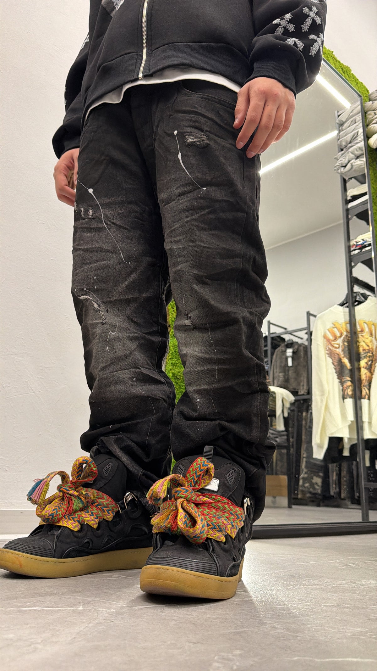 Jeans baggy painting