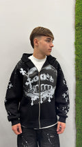 Felpa bocca cross zip