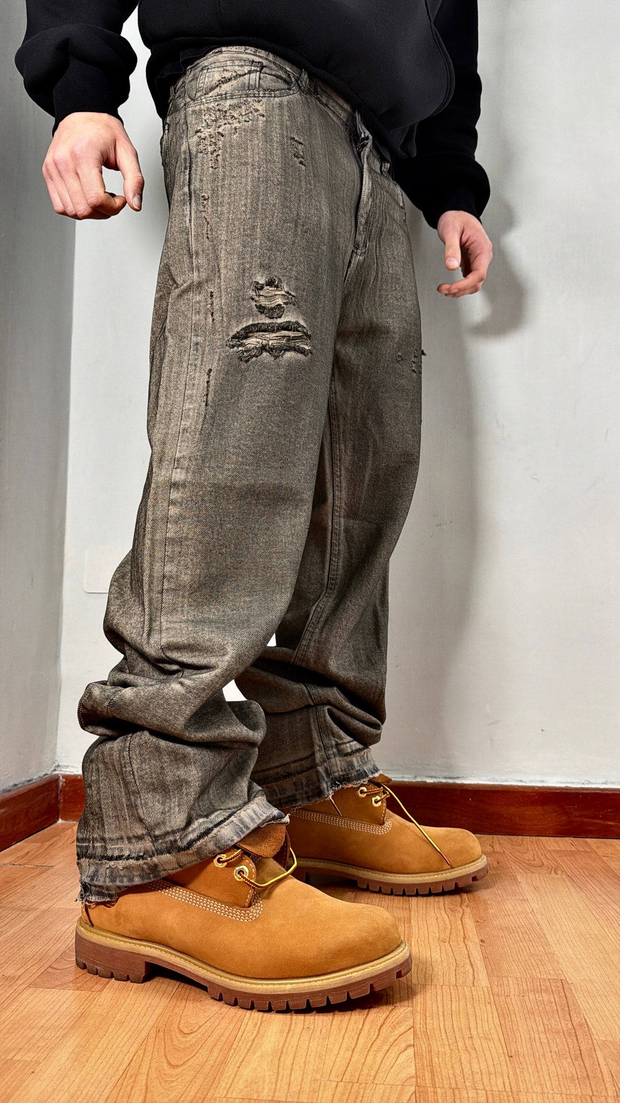 Jeans flared safari