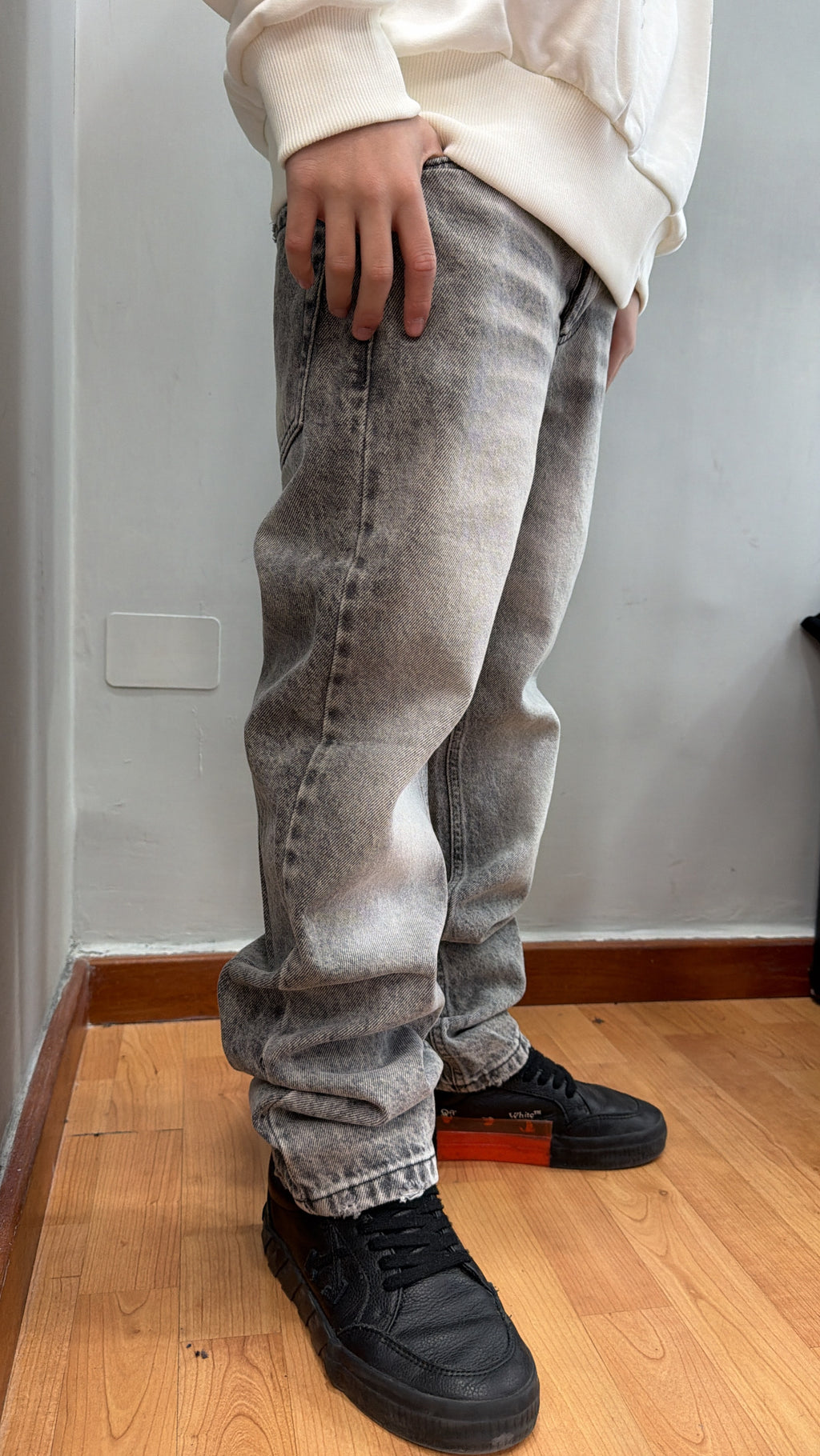 Jeans baggy gray jr